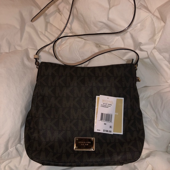 Michael Kors Jet Set Travel Crossbody Messenger brown - Picture 2 of 4